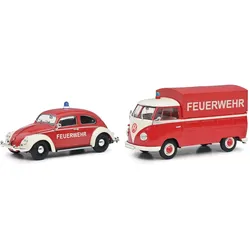 Schuco 450774300 - MHI Set Feuerwehr 1:32