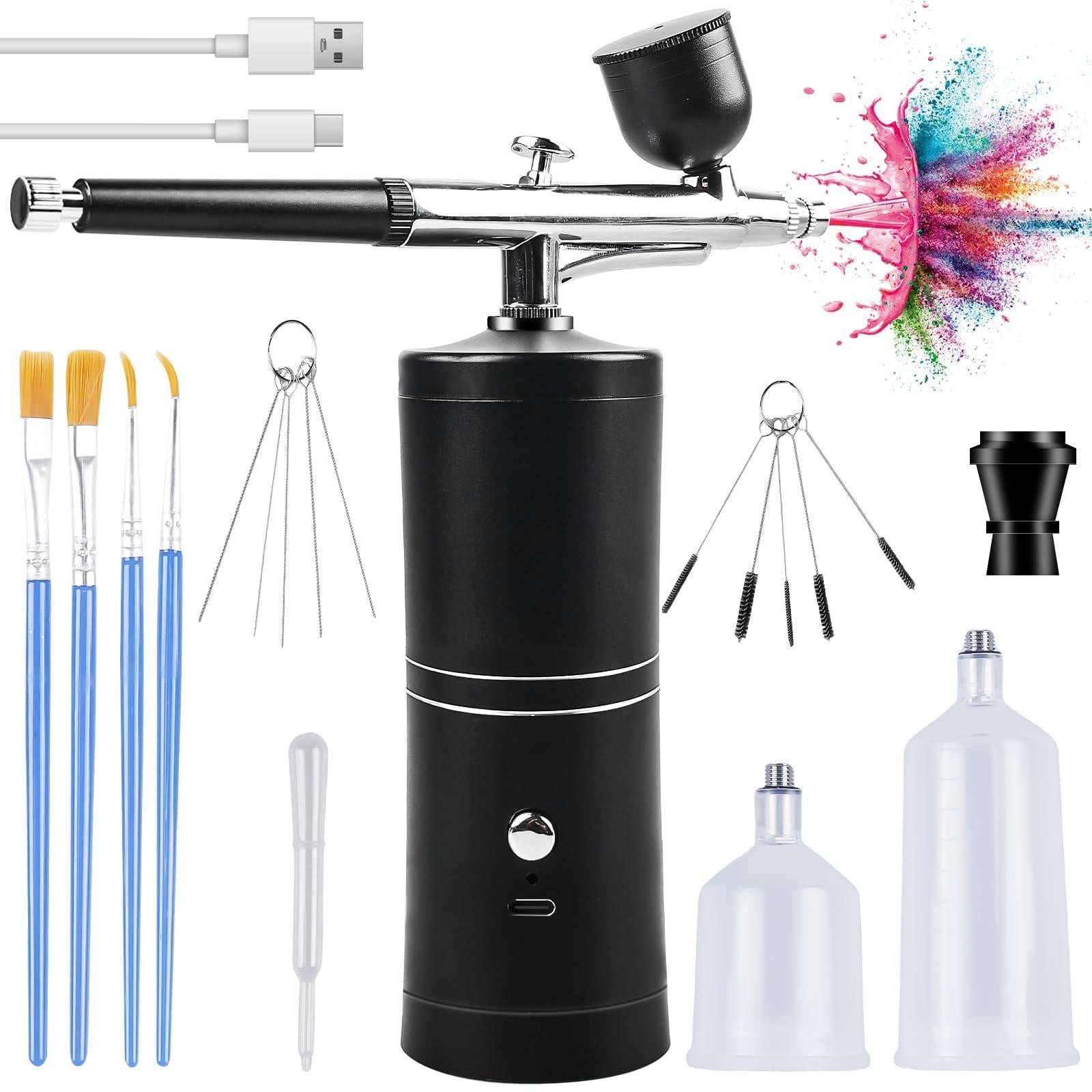 Selius Draadloze Airbrush-set met Compressor, Oplaadbaar, Handheld