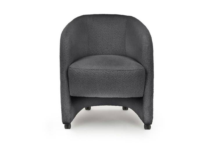 Trendstore Lante Sessel mit Bouclé-Bezug und Rollen - Bouclé A