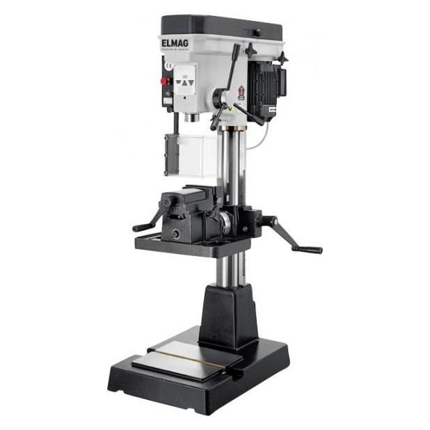 Elmag - PREMIUM Highspeed-Tischbohrmaschine Modell V22E PGM, inkl. schwenkbarem Schraubstocktisch (81031)