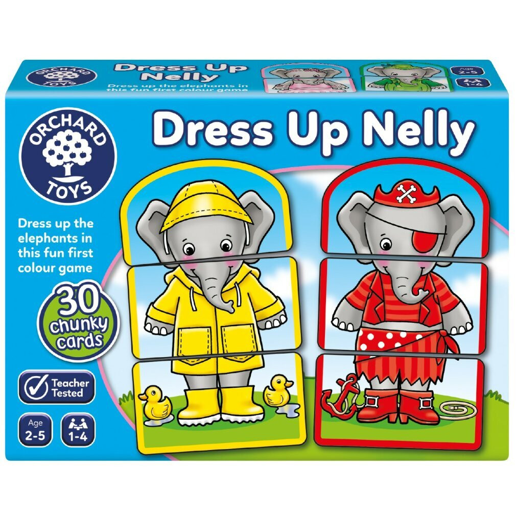 Orchard Toys De outfits van Nelly de olifant – Kleurenspel