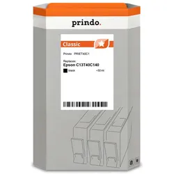 Prindo, Druckerpatrone, kompatibel mit Epson T40C140 (BK)