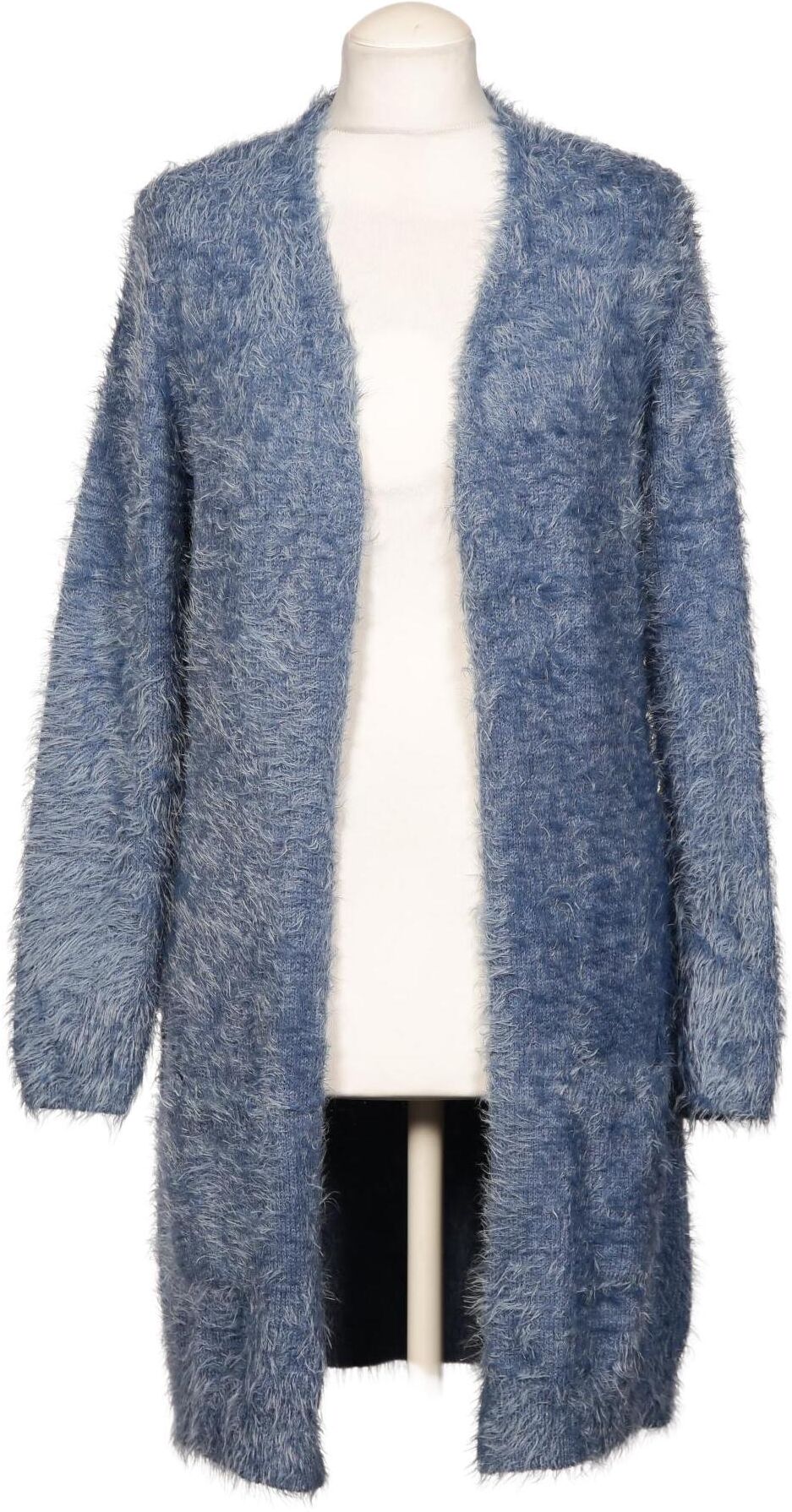 etam Damen Strickjacke, Blau, Gr. M, Synthetik - Second Hand