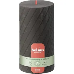 4x Bolsius, Kerzen, Stumpe Rustik TR 130/68mm grau (1 Stk.)