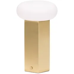Hübsch, Tischlampe, Low Tragbare Lampe Messingfarben
