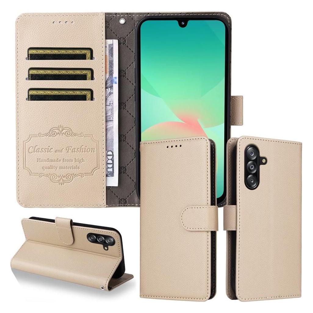 Cover-Discount Galaxy A17 / A16 / A26 - Lederoptik-Hülle mit strukturierter Oberfläche (Samsung Galaxy R) (62856943)