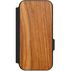 Nivocase Klapphülle für Google Pixel 11 Handyhülle aus Kunst Leder NIVOflip schwarz Holz Holzoptik Lärche (Google Pixel 11), Smartphone Hülle, Schwarz