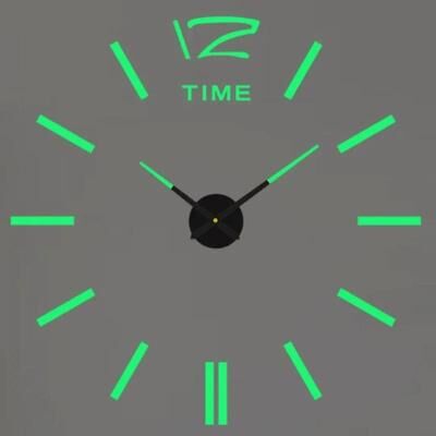Uplift Picks Modern 3D Wall Clock With DIY Acrylic Mirror Design 07 2 D (40 50cm)
