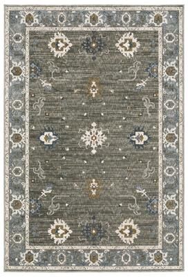 Style Haven Everly Persian Inspired Grey/ Blue Area Rug