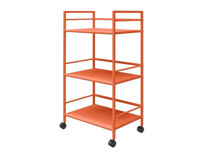 Mid.you Servierwagen, Orange, Metall, rechteckig, 43x77x29 cm, Esszimmer, Barmöbel, Barwagen
