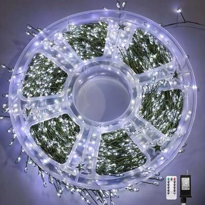 Uplift Picks Remote Controlled Firecracker String Lights For Brilliant Celebrations Indoors And Outdoors white 75 M 2000 Leds eu Plug