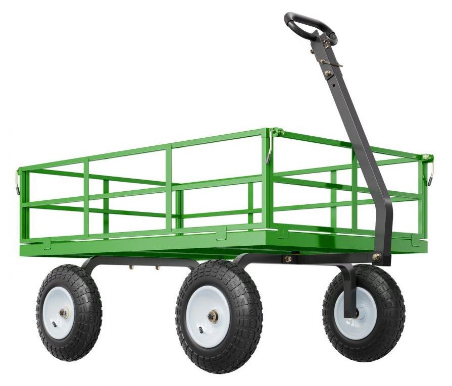 Steekwagen-Handkarre - 110x75x67 cm. Ladevolumen: 544 kg. Maximale Belastbarkeit: Stahl und Gummi