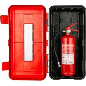 Abtec Feuerlöscherkasten Speed BOX 6, für Feuerlöscher bis 6 kg Inhalt, mit Sichtfenster