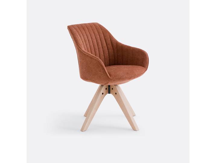 LA REDOUTE Fauteuil de bureau rotatif Jimeo Marron Terracotta