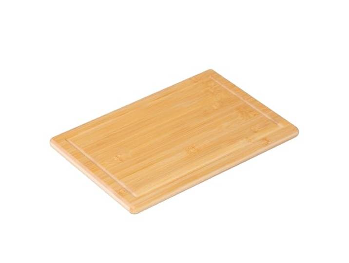 Planche à découper Relaxdays\, rainure pour jus\, 30 x 45 cm\, bambou hygiénique\, planche de service antidérapante\, nature
