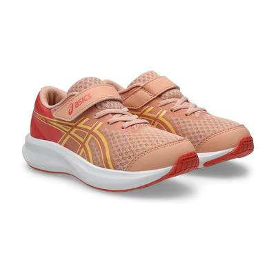 Laufschuh ASICS "PATRIOT 14 PS", Kinder, Gr. 32,5, rosa (cantaloupe, watermelon), Synthetik, Schuhe Laufschuh, für Kinder