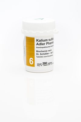 Adler Pharma Produktion und Vertrieb GmbH BIOCHEMIE Adler 6 Kalium sulfuricum D 6 Tabletten 200 St 00833303