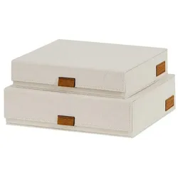 OTTO Office Aufbewahrungsboxen-Set »Premium« 2 Stück flach beige