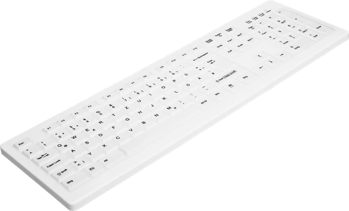 CHERRY HYGIENE DESKTOP KEYBOARD FULLY SEALED WATERTIGHT USB WHITE UK 0