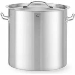 Hendi Bratentopf mit Deckel 25 l 345x350 mm Budget Line, Pfanne + Kochtopf, Silber