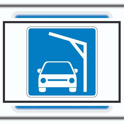 HB-Druck Liegestelle zum Laden von PKWs Autos aufladen Symbol A6 (105x148mm)