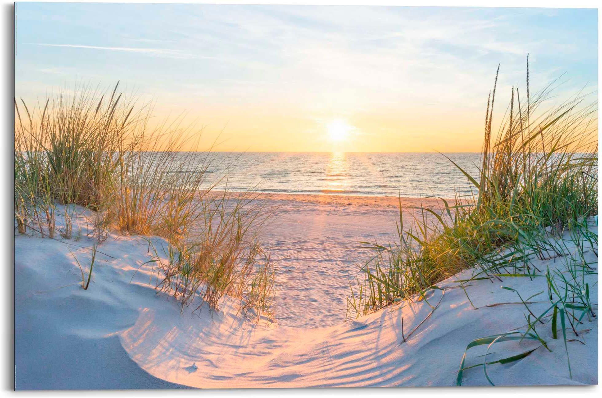 Reinders! Deco-Panel REINDERS "Sonnenuntergang", beige (farbe bild(er): beige), B:90cm H:60cm T:2cm, Holzwerkstoff, Bilder, Deco-Panel farbe bild(er): beige B/H/T: 90cm x 60cm x 2cm