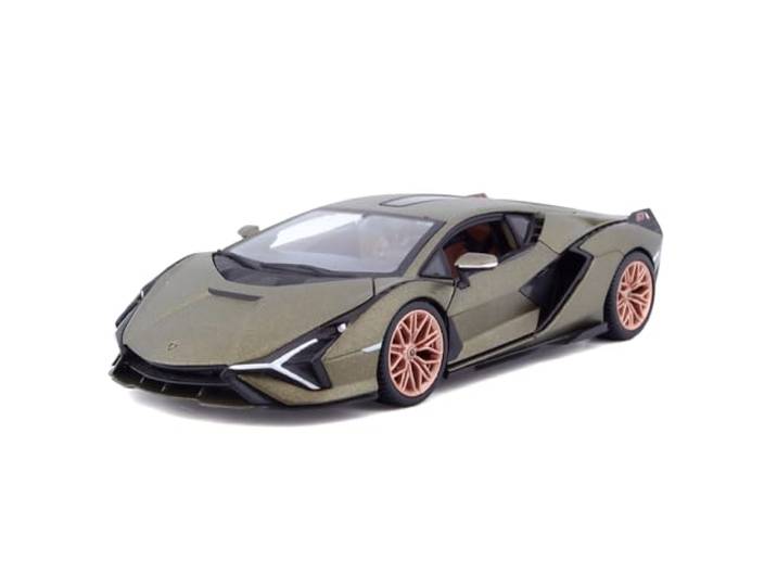 Bburago - Lamborghini Sian FKP 37 Schaal 1:24, Diecast Replica met Openende Deuren, Willekeurig Assortiment, Officiële Lamborghini-licentie