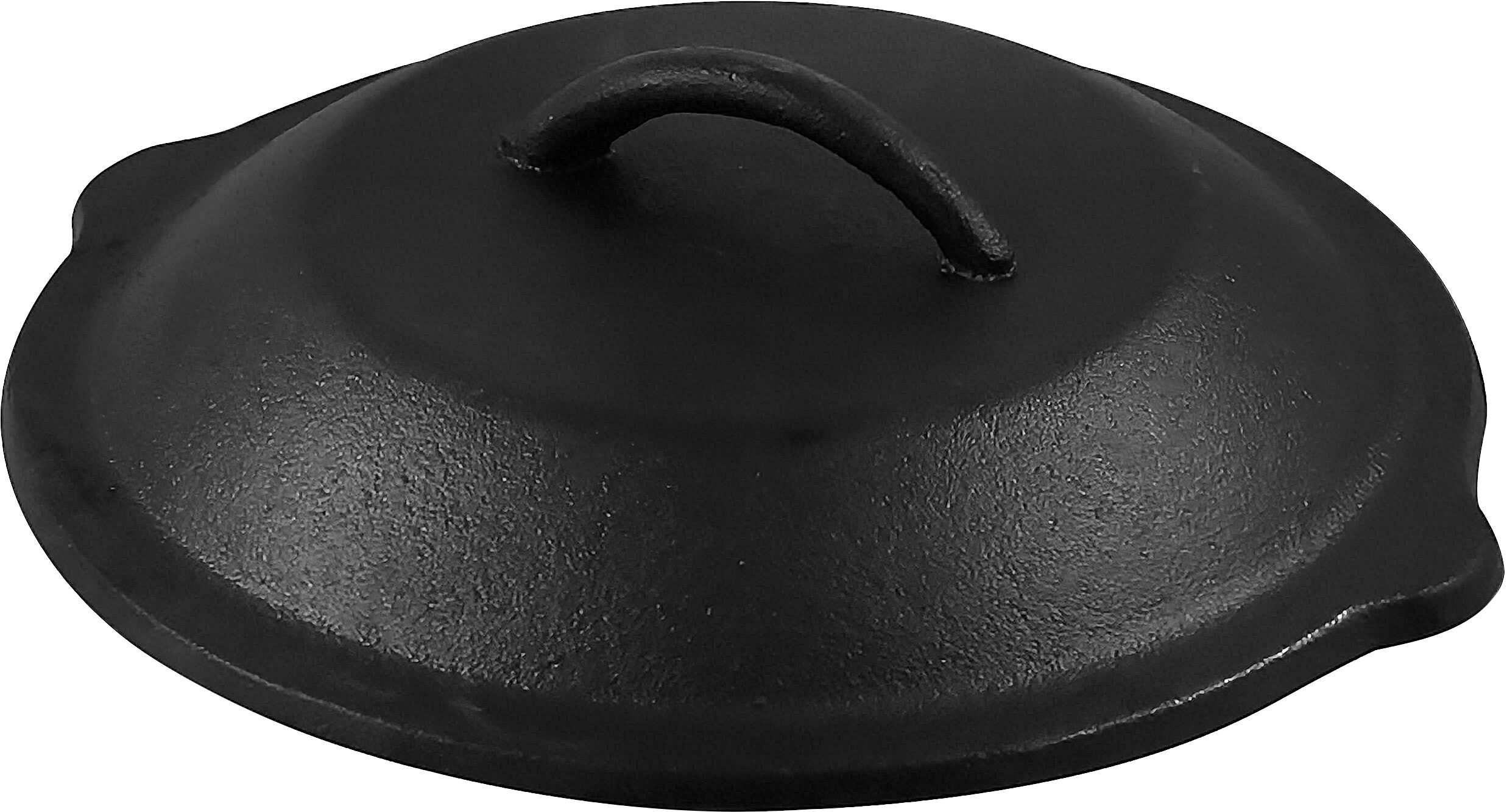 Deckel MICHELANGELO "PARILLA für Stielpfanne, Durchmesser: 20 cm, Gusseisen", schwarz, H:5,2cm L:20,8cm Ø:20cm, Gusseisen, Deckel, mit perfektem Sitz und dampfdicht für aromatisches Garen