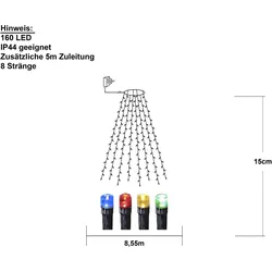 Star Trading, Lichterkette, Lichterkette Serie LED, Outdoor, Baumkette, 2,5W, Bunt, 2 Meter (0.20 m)