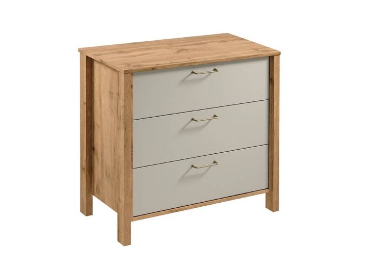 ROYAL24_MARKT Kommode Velario Modern Stilvoll Geräumig mit 3 Schubladen (Kommoden, 1 St., Premium - Velario), Modern – Fein – Exzellent.