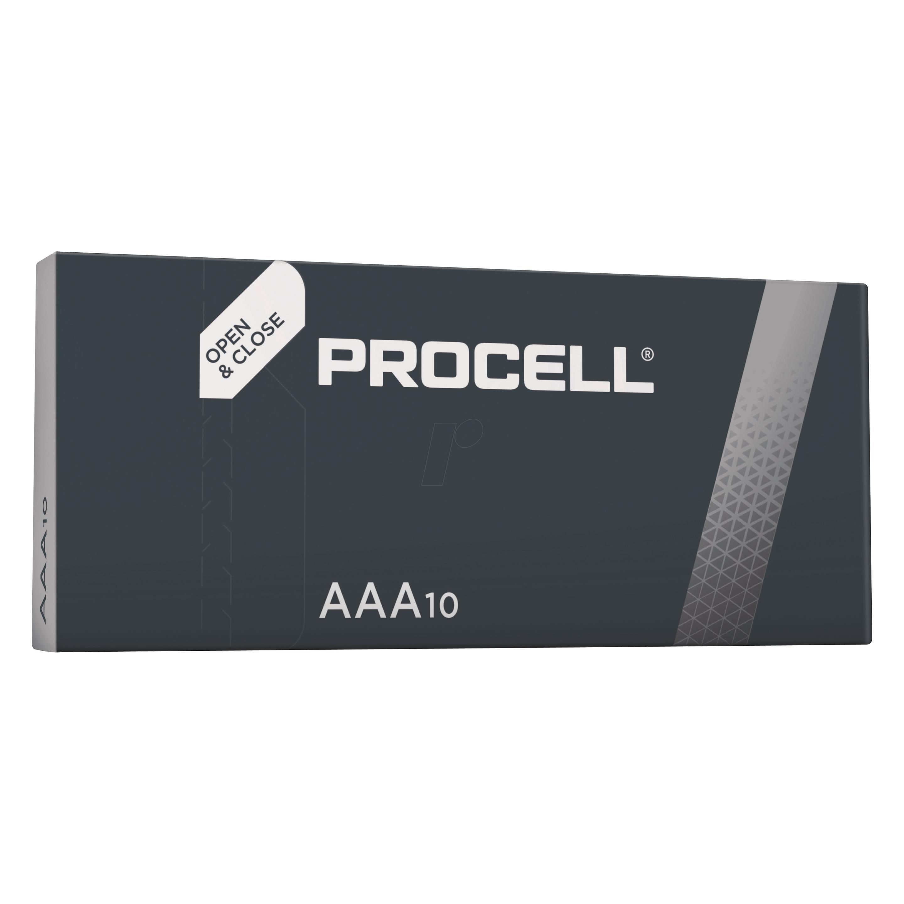 Duracell Alkline-Batterie DURACELL Procell LR03 AAA 1.5 V 10 Stück (10 Stk., AAA) (MN2400)