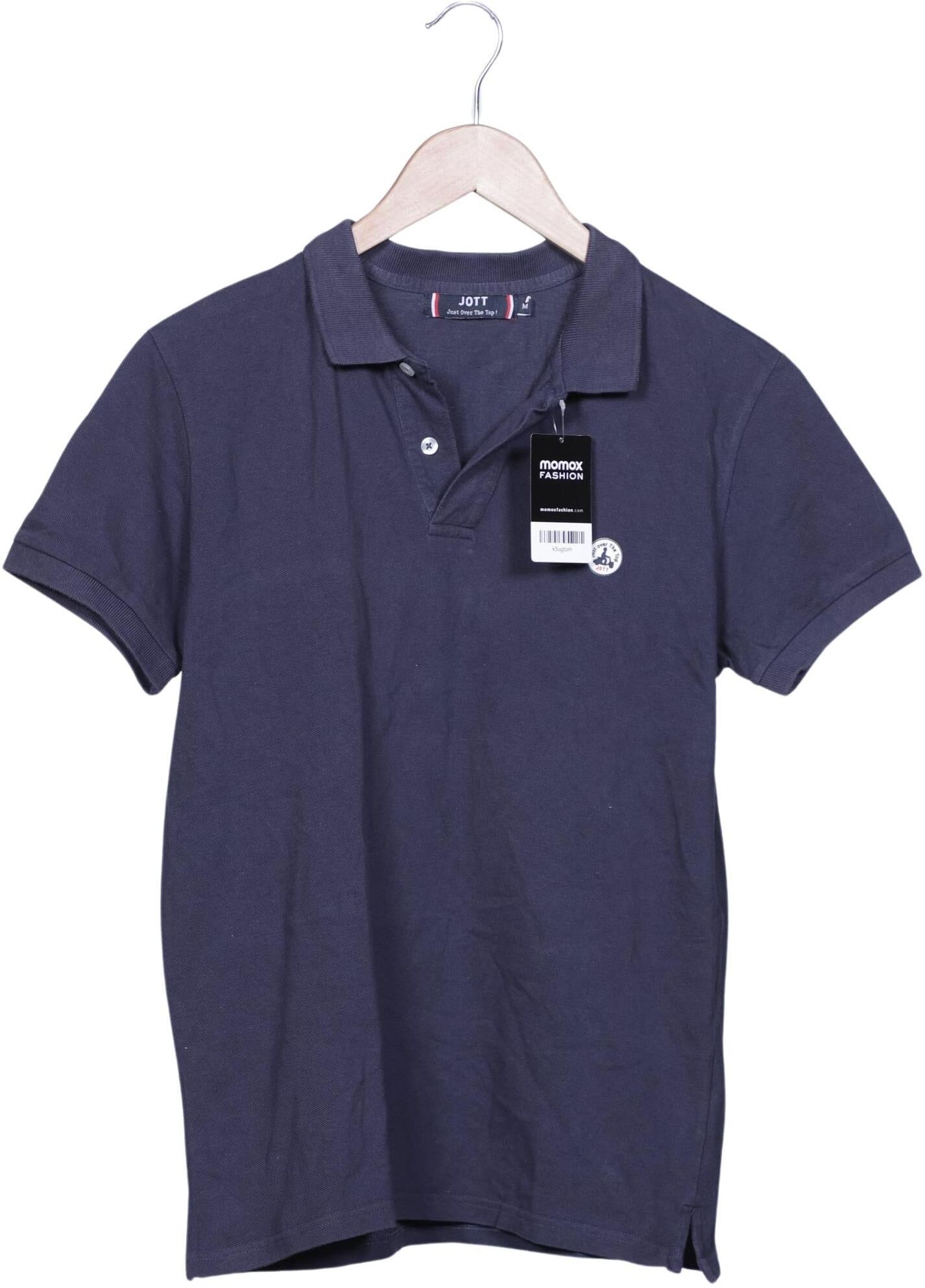Jott Herren Poloshirt, Marineblau, Gr. M, Baumwolle - Second Hand