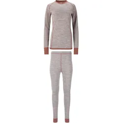 Whistler Binna Merinowolle Baselayer Skiunterwäsche-Set Damen 1109 - burlwood 44