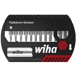 Wiha Bit Set FlipSelector Standard 25 mm TORX® Tamper Resistant (mit Bohrung) 14-tlg. 1/4"