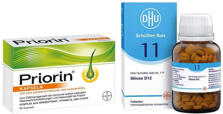 DHU Schüßler-Salz Nummer 11 Silicea D12 & Priorin Kapseln