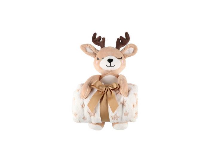 Fleecedecke Maskottchen 75/100 cm, Mehrfarbig, 20x18 cm, Heimtextilien, Wohntextilien, Decken, Kuscheldecken