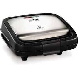 Tefal Croc Time SM193D - Tosti ijzer, Kontaktgrill, Silber, Schwarz