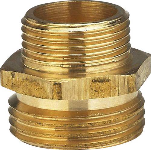 Gardena 07263-20 Messing Reduzierung-Gewindenippel 33,25mm (1 ) AG, 26,44mm (3/4 ) AG