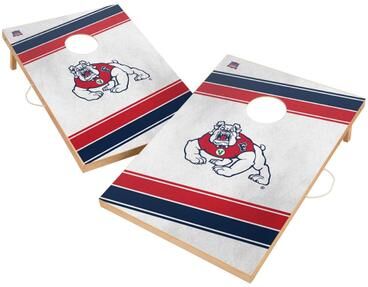 Skip's Garage Fresno State Bulldogs 2x4 Tailgate Cornhole Boards