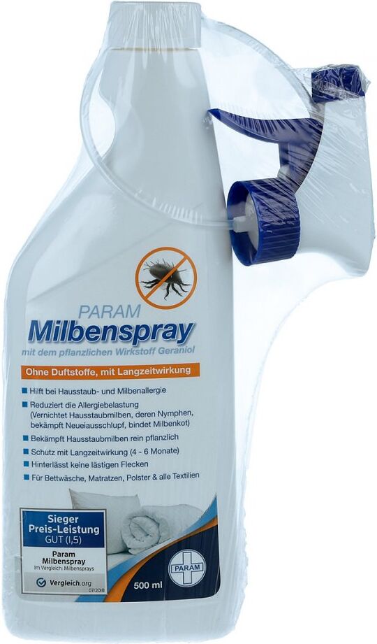Param GmbH Milbenspray für Matratzen/polster/alle Textilien 500ml