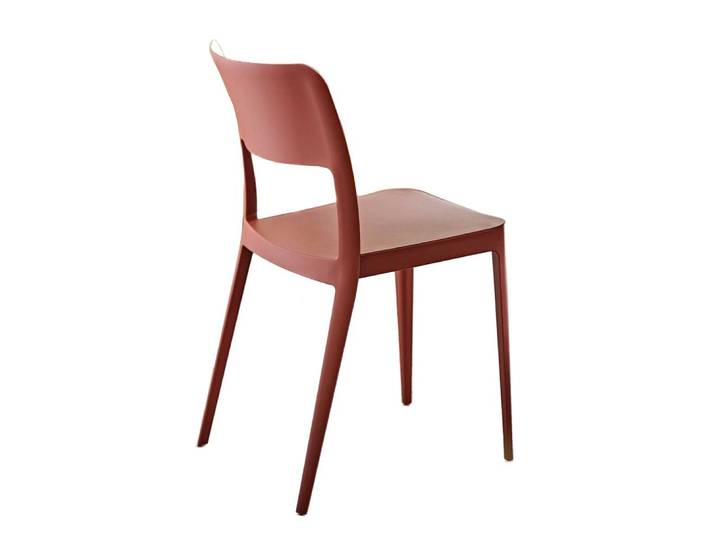 MIDJ set of 4 chaises pour l'extérieur NENÈ (Terre cuite - Polypropylène doux au toucher)