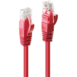 Lindy 48031 Netzwerkkabel Rot 0,5 m Cat6 U/UTP (UTP)