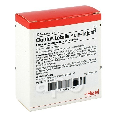 Biologische Heilmittel Heel GmbH Oculus totalis suis Injeel Ampullen 00738007