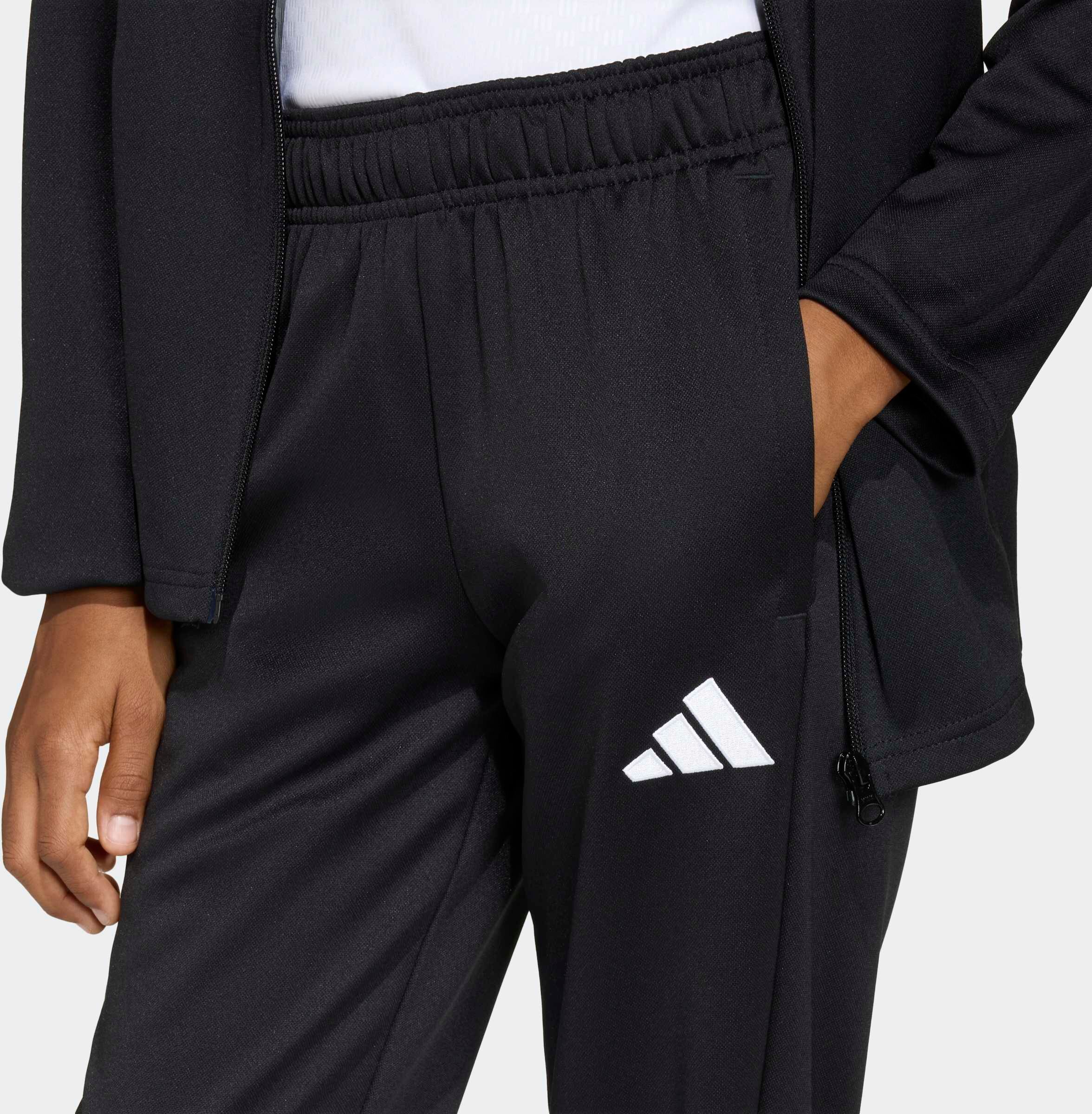 Trainingshose ADIDAS PERFORMANCE "ENTRADA26 KIDS", Damen, Gr. 128, N-Gr, schwarz (schwarz, weiß,), Obermaterial: 100% Polyester, Hosen Trainingshose schwarz, weiß, 128, N-Gr
