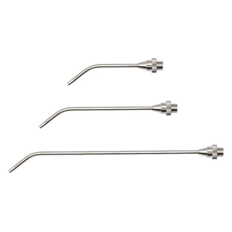 Riegler Verlängerungsdüse Bohrung 3 mm Messing vernickelt 100 mm lang gebogen (114347)