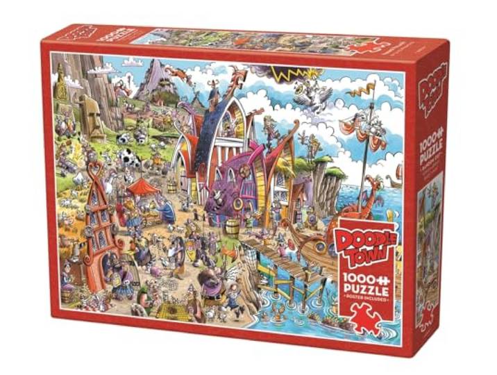 Cobble Hill DoodleTown: Viking Village - 1,000 pieces
