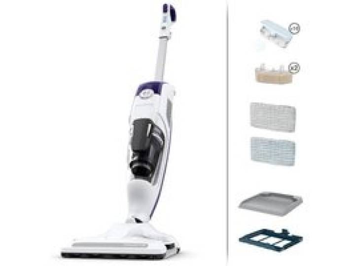 ROWENTA Clean & Steam Revolution Nettoyeur vapeur Aspire et lave Elimine 99 9 % des bactéries Adapté à tous les sols RY7731WH