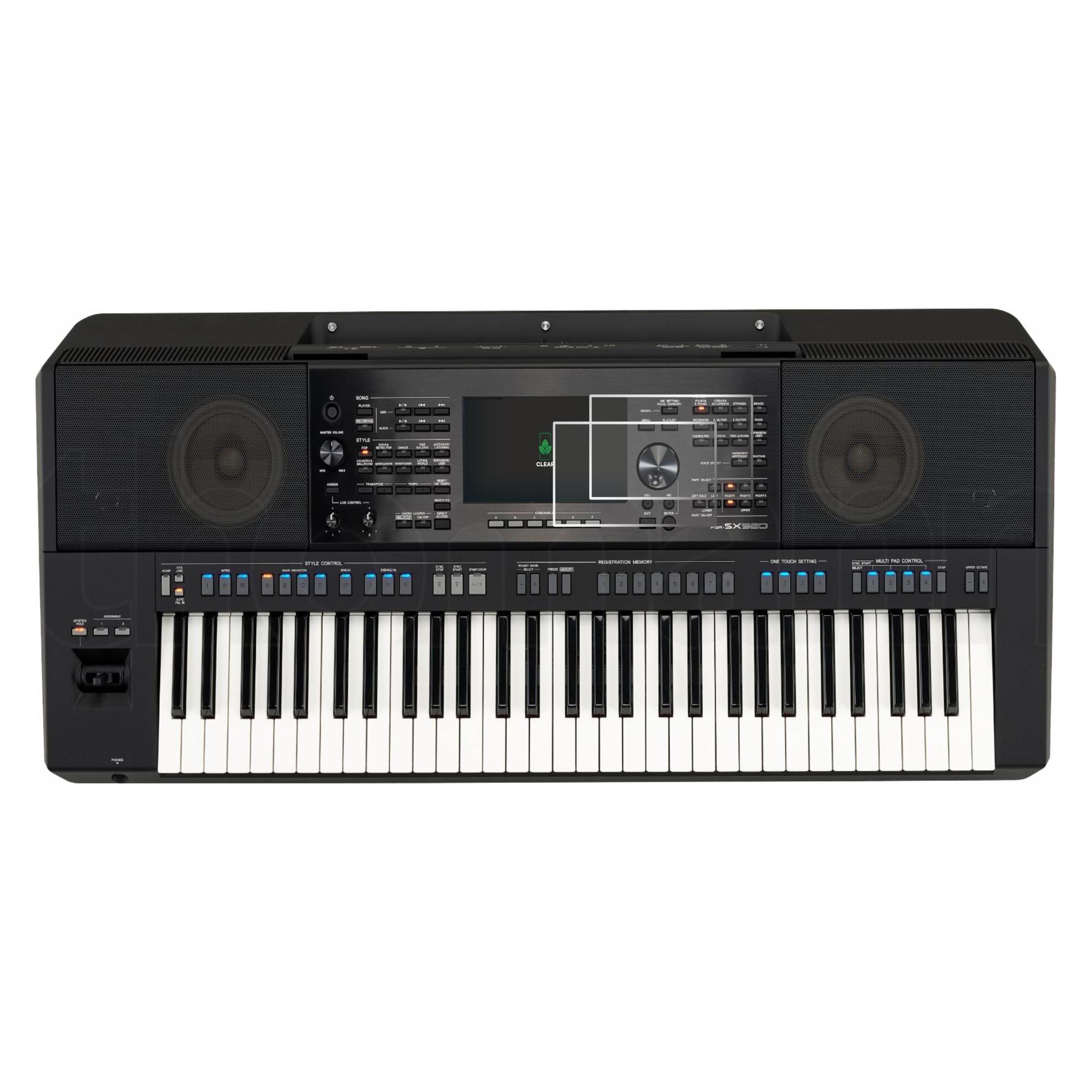 ScreenLeaf Schutzfolie für Yamaha PSR-SX920 Displayschutz Display Schutz Folie Klar Transparent (6159121)