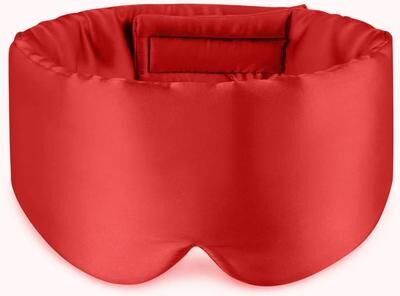 Uplifted Goods Silk Sleeping Eye Mask For Restful Nights red