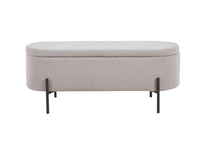 Bank Lily taupe Stoff B 110 H 44 cm